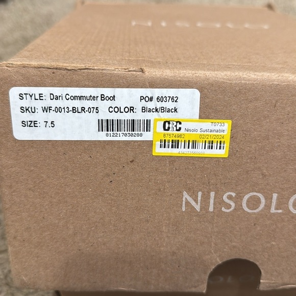 Nisolo Dari Commuter Black Leather Boot Size 7.5 - Picture 11 of 11